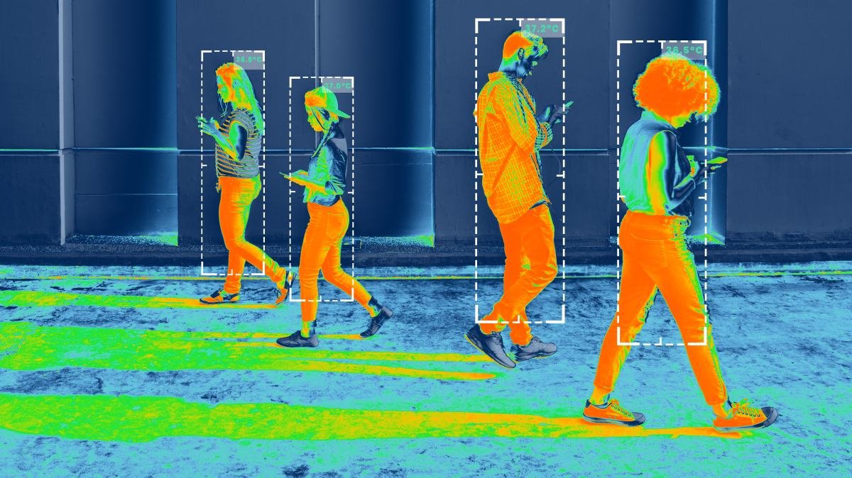 A câmera térmica é a solução para medir continuamente a temperatura.