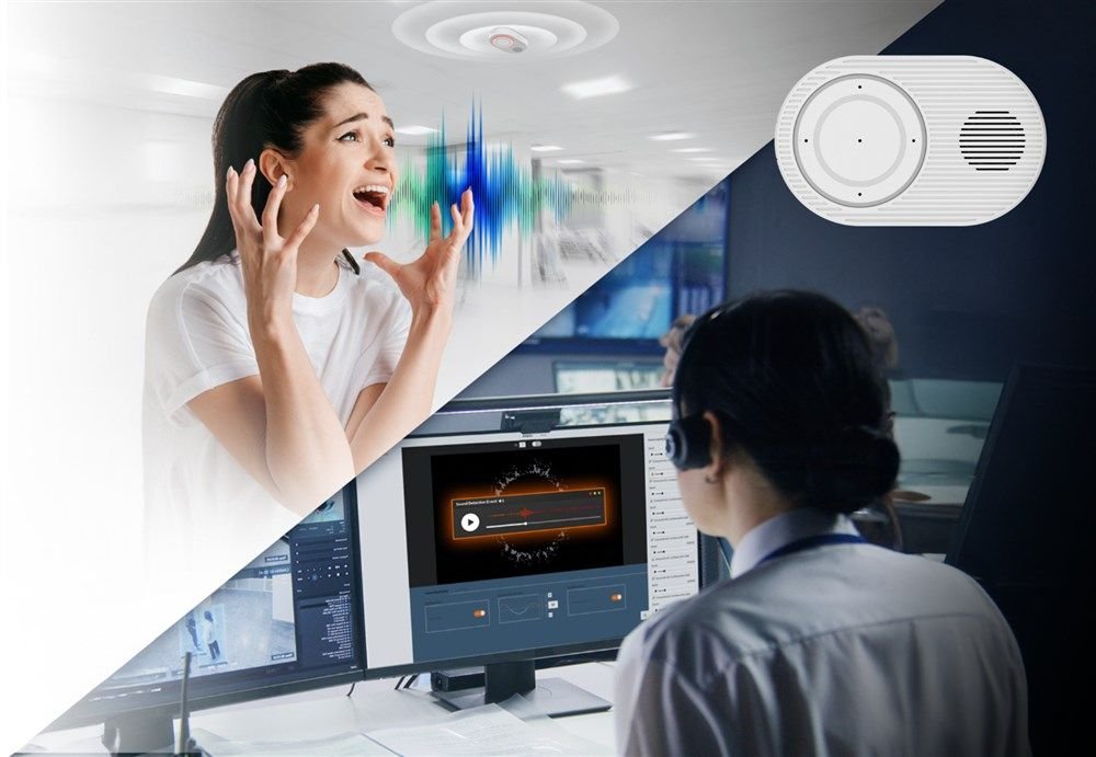 A tecnologia da Hanwha Vision oferece às equipes de segurança percepção situacional imediata por meio de alertas de alto volume e áudio bidirecional.