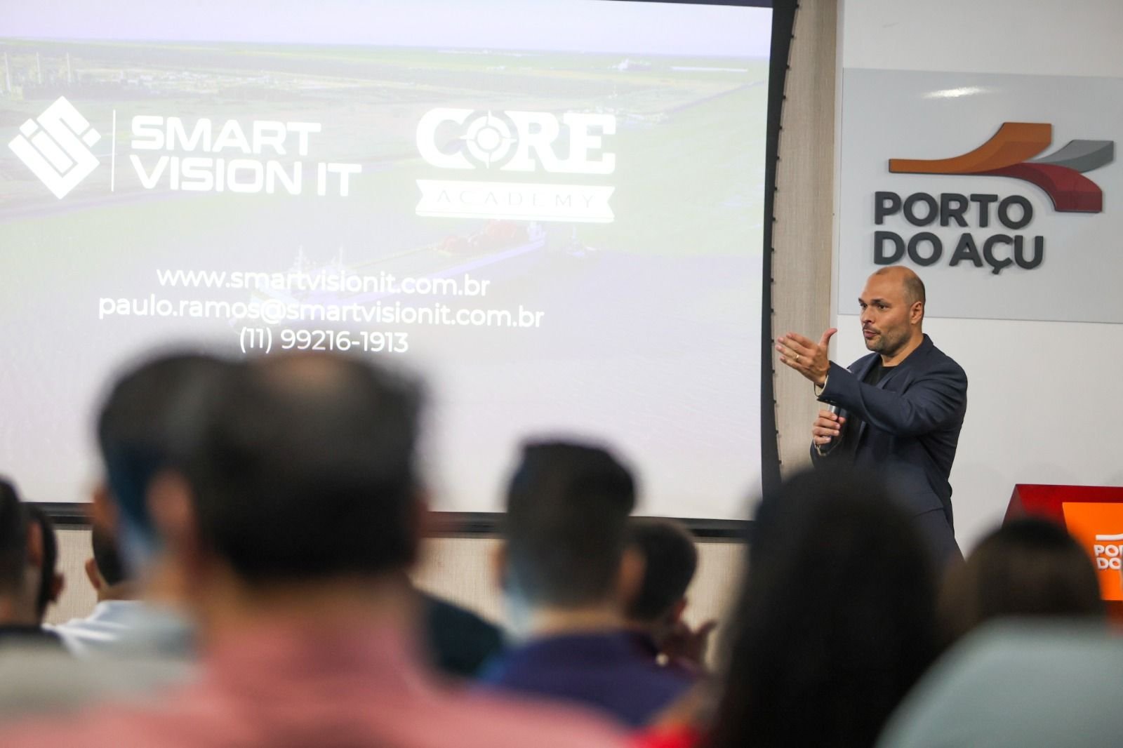 O CEO da Smart Vision IT falou sobre Inteligência Artificial no evento do Porto Açu